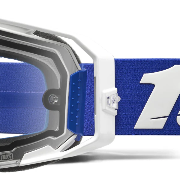 100% Armatic Enduro Goggles Blue - Clear Lens - Image 3