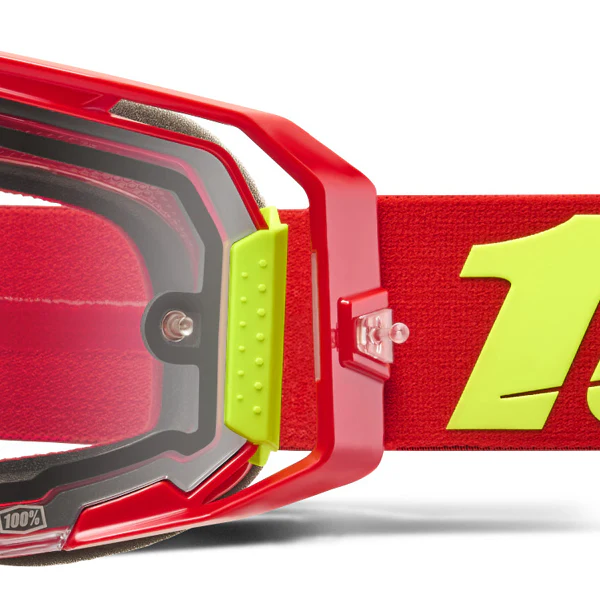 100% Armatic Enduro Goggles Red - Clear Lens - Image 3