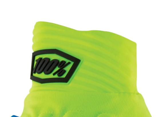 100% Cognito Smart Shock Gloves Fluo Yellow - Image 3