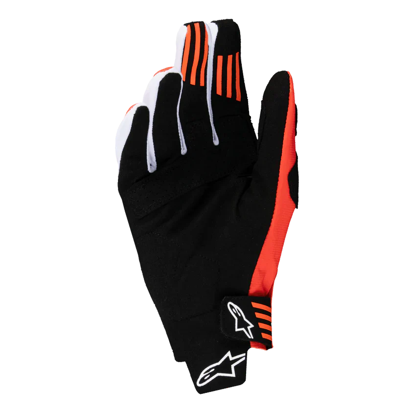 Alpinestars Techstar Gloves - Black Hot Orange - Image 2