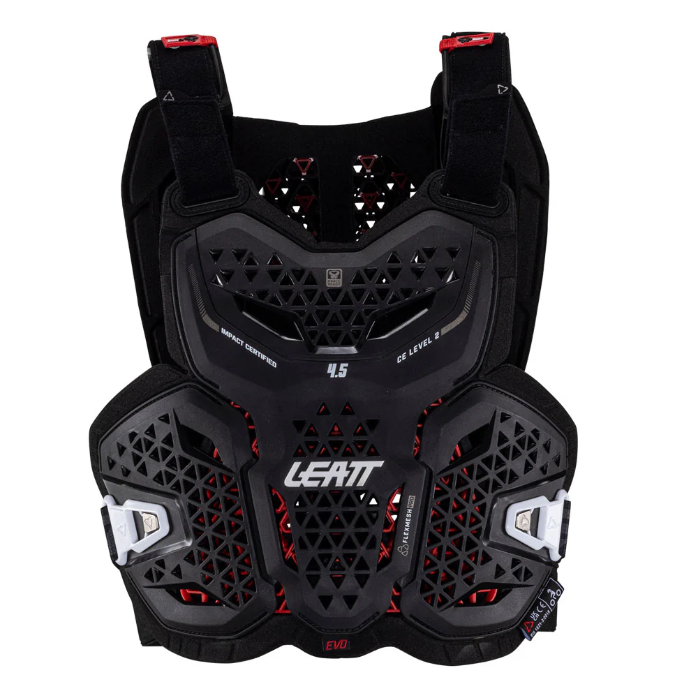 2025 Leatt Chest Protector 4.5 Evo Black - Image 3