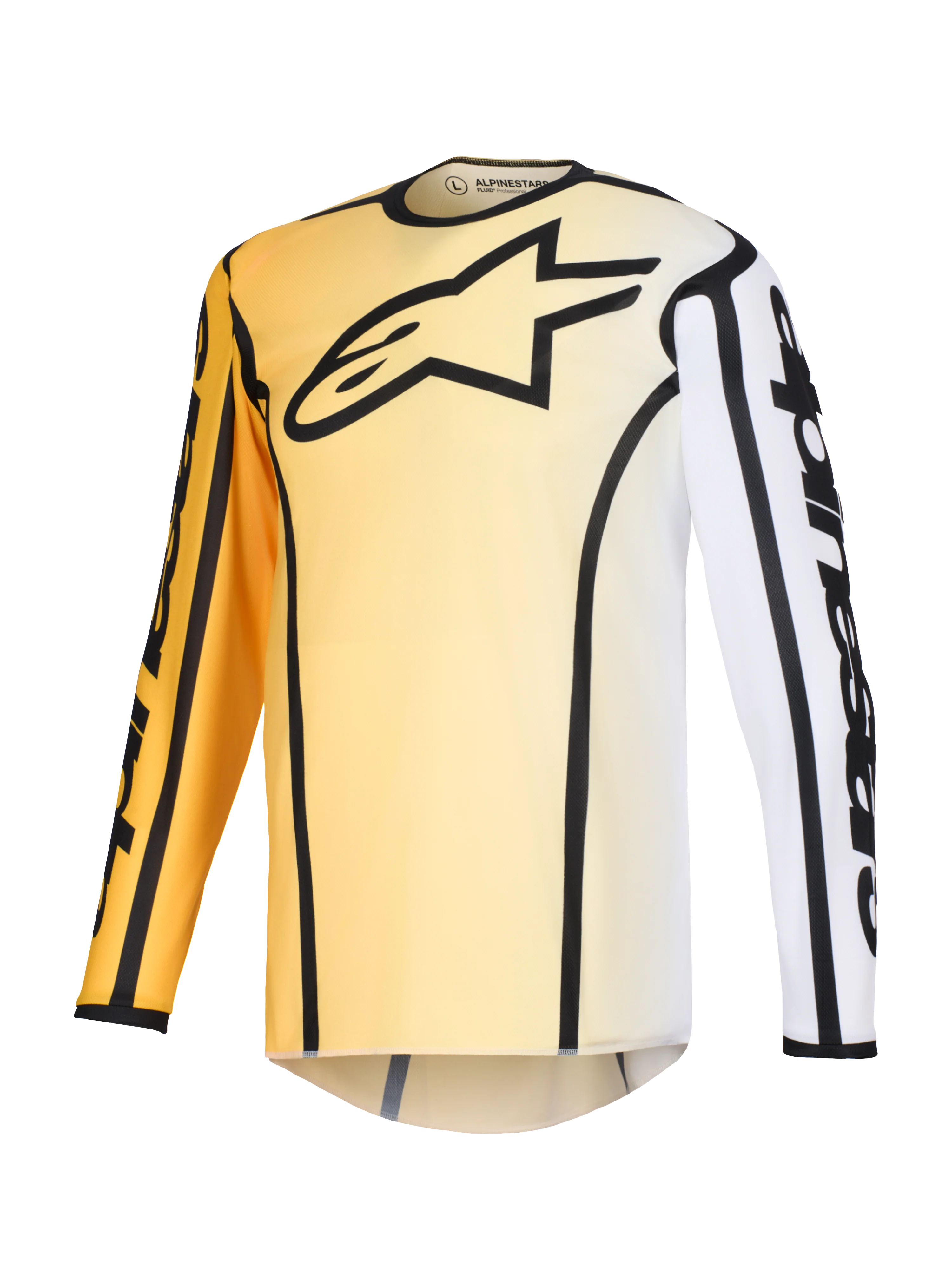 2026 Alpinestars Fluid Apex Motocross Jersey - Yellow Black