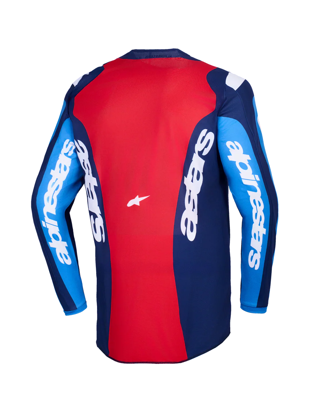 2026 Alpinestars Fluid Grid Motocross Jersey - Blue Red - Image 2