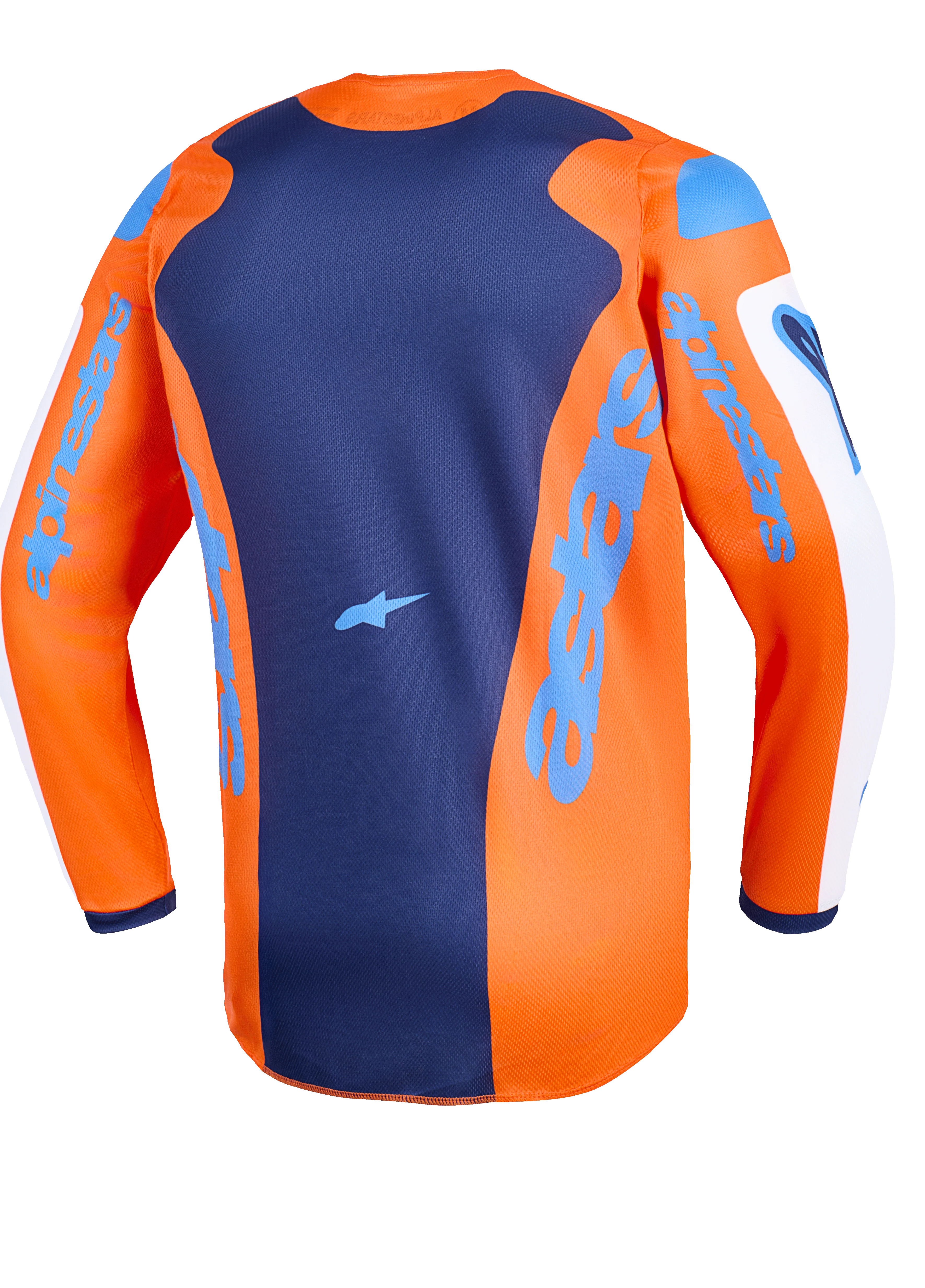 2026 Alpinestars Fluid Grid Motocross Jersey - Orange Ucla Blue - Image 2