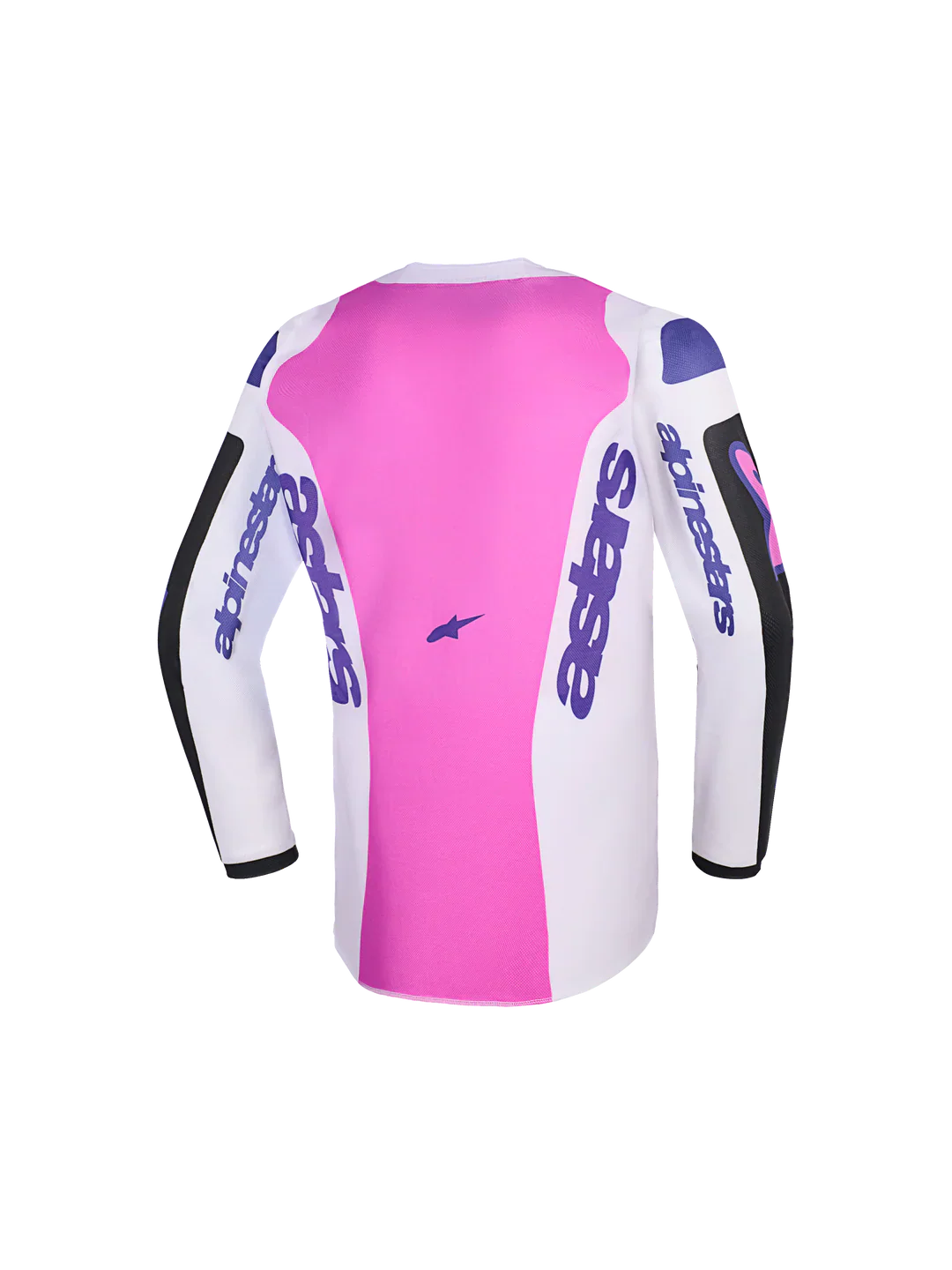 2026 Alpinestars Fluid Grid Youth Motocross Jersey - Black Light Gray Purple - Image 2