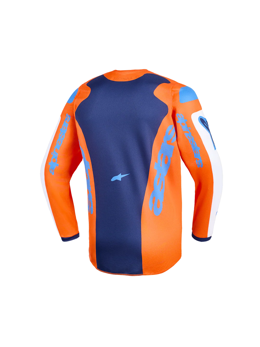 2026 Alpinestars Fluid Grid Youth Motocross Jersey - Orange Ucla Blue - Image 2