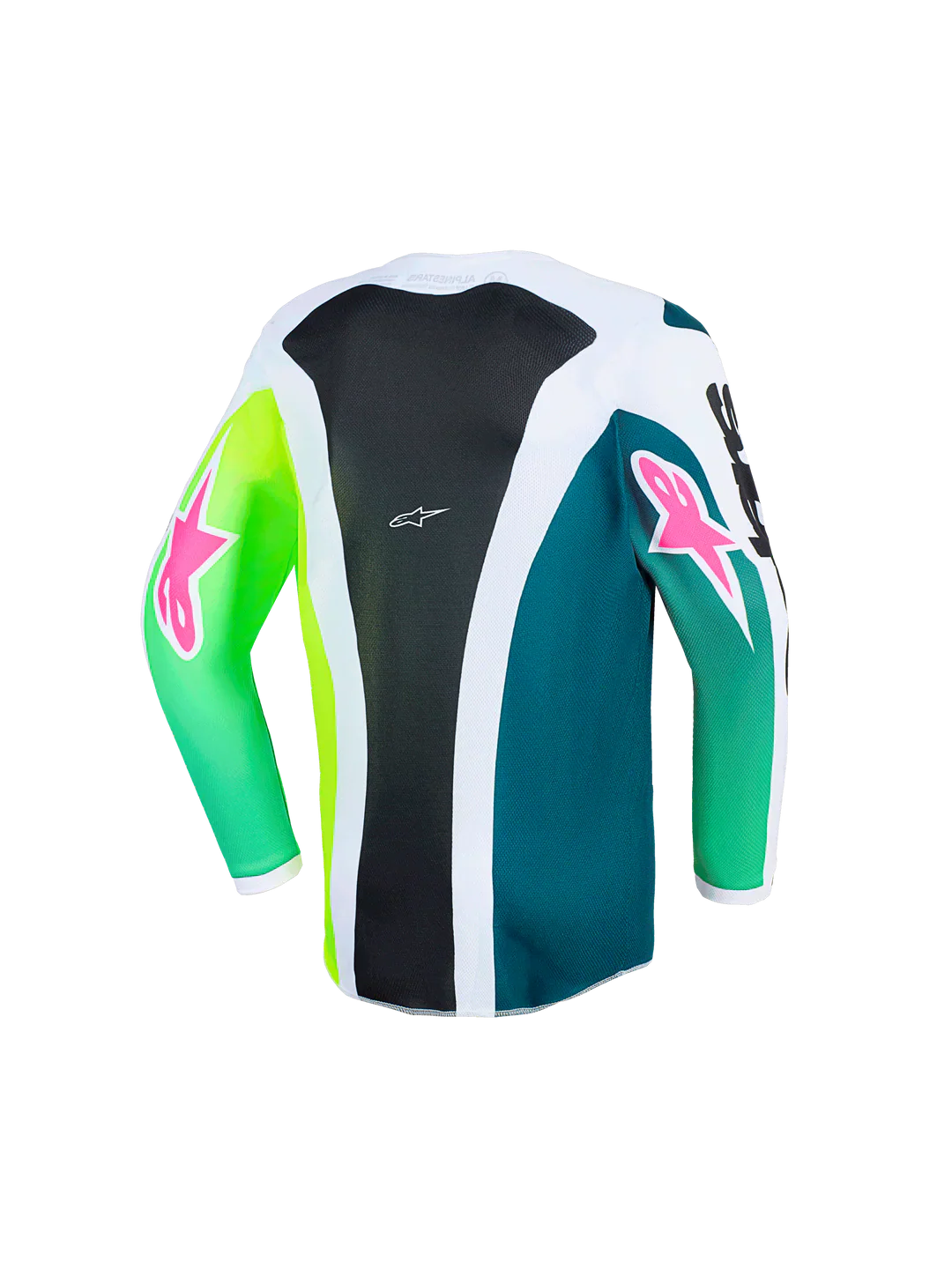 2026 Alpinestars Fluid Portl Youth  Motocross Jersey - Green White Black - Image 2