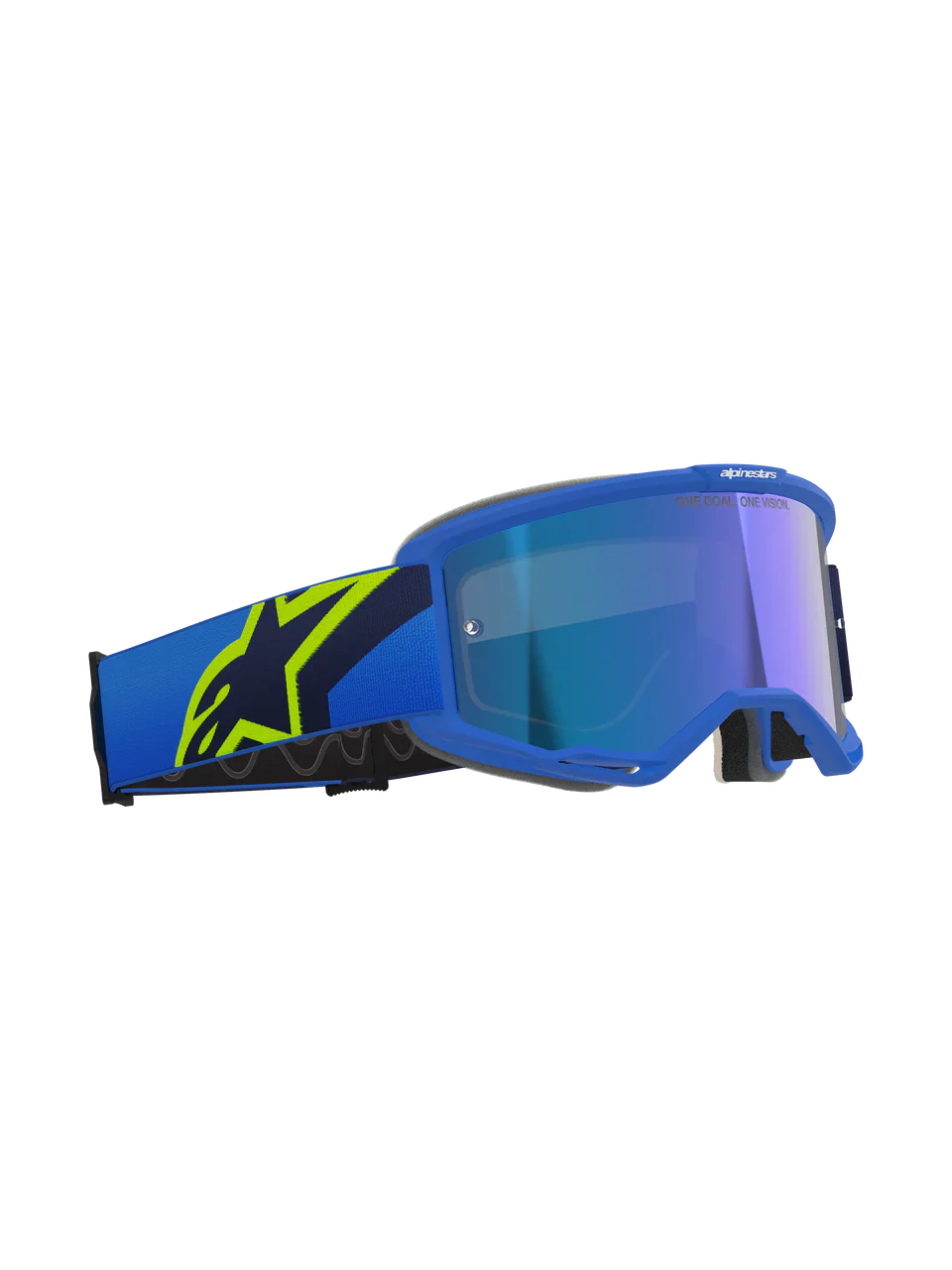 2026 Alpinestars Goggles Vision 5 Corp - Blue Yellow Fluo Mirror Blue - Image 2