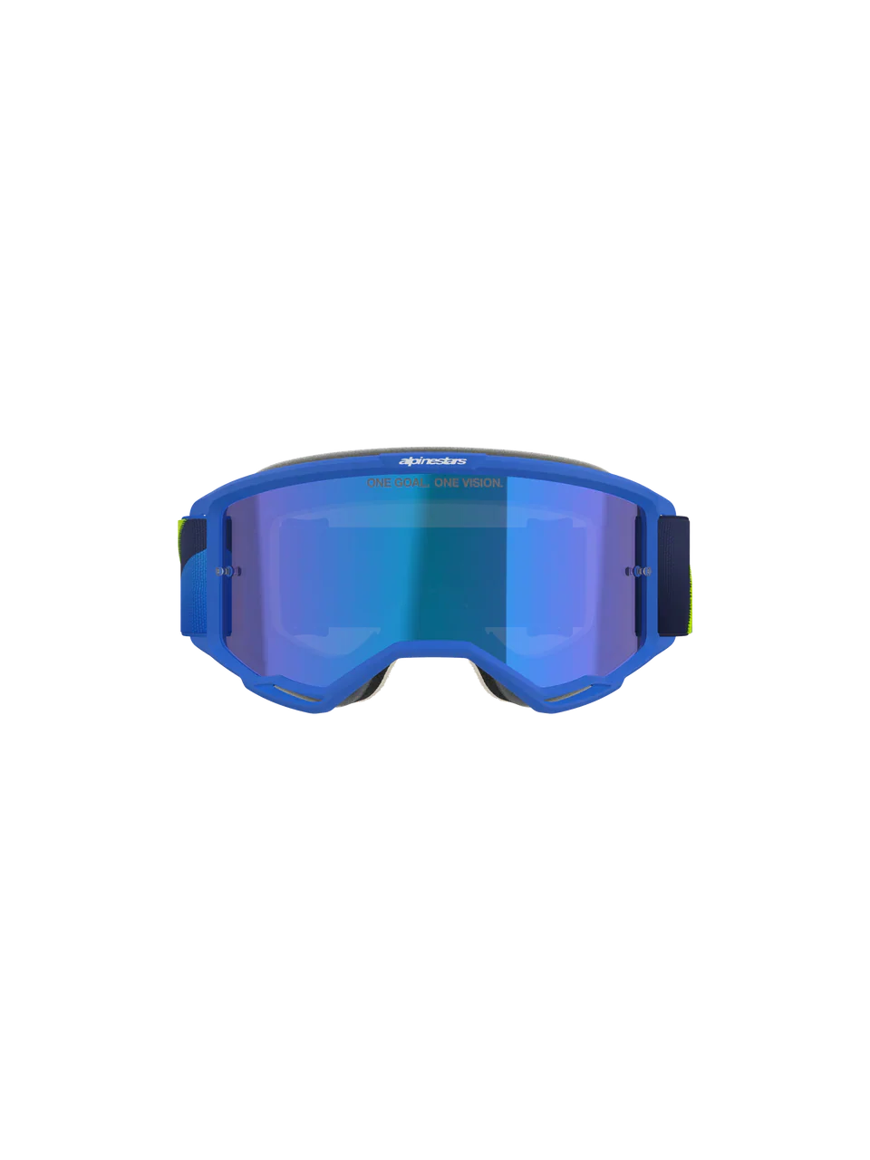 2026 Alpinestars Goggles Vision 5 Corp - Blue Yellow Fluo Mirror Blue - Image 4