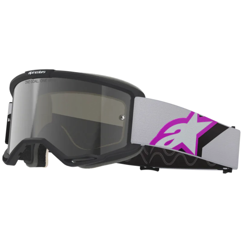 2026 Alpinestars Goggles Vision 5 Corp - Light Gray Purple Mirror Slvr