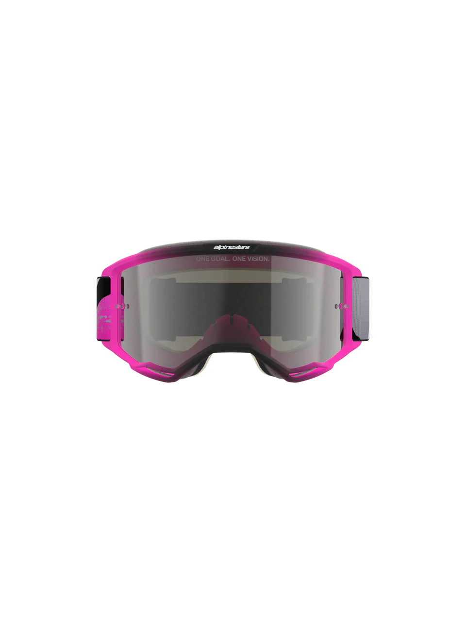 2026 Alpinestars Goggles Vision 5 Lahnd - Iron Pink Fluo Mirror Silver - Image 2