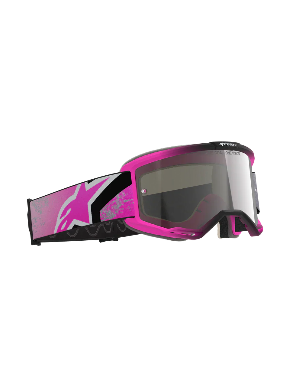 2026 Alpinestars Goggles Vision 5 Lahnd - Iron Pink Fluo Mirror Silver - Image 3