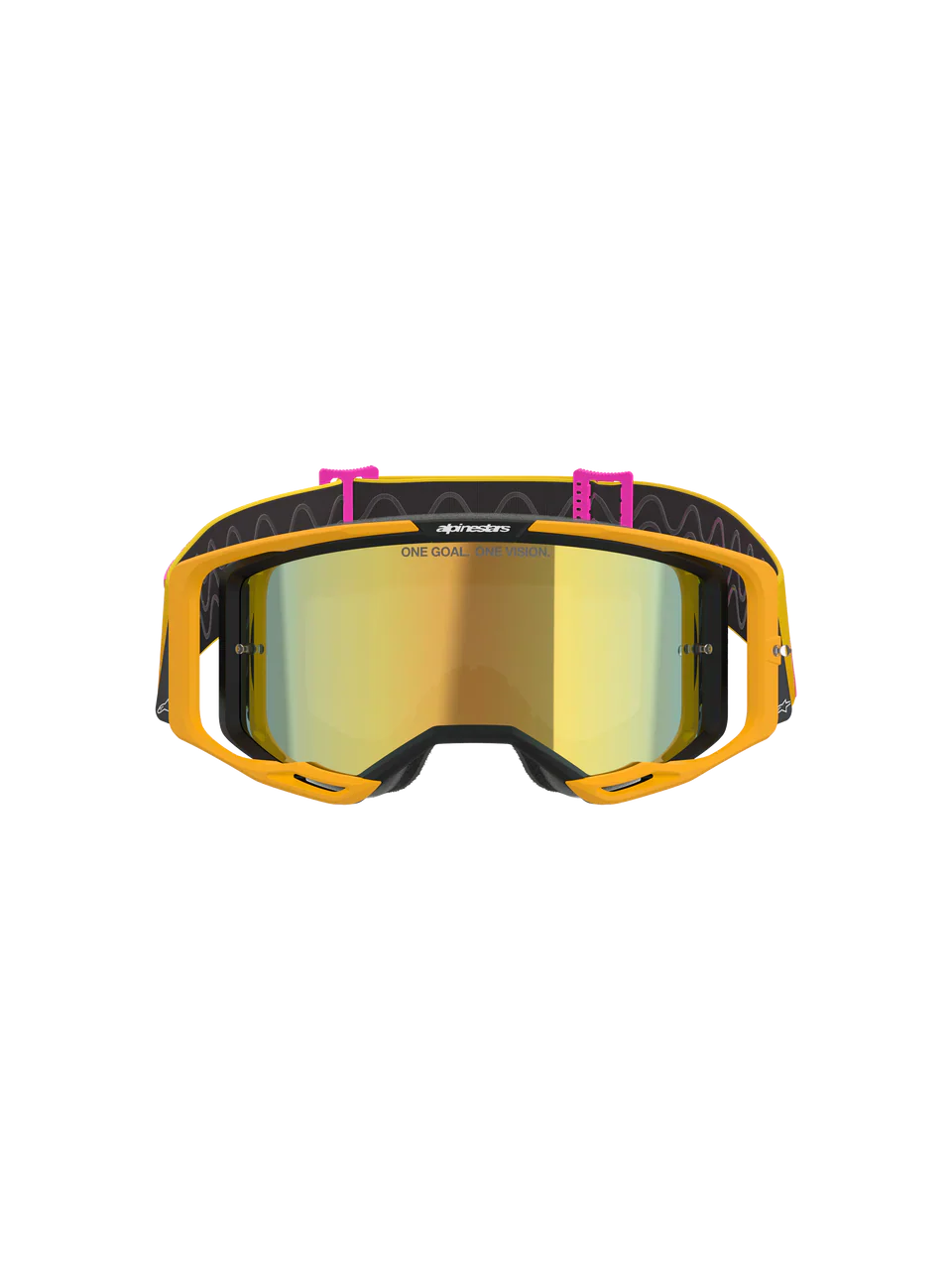 2026 Alpinestars Goggles Vision 8 Corp - Orange Yellow Pink Mirror Gold - Image 3