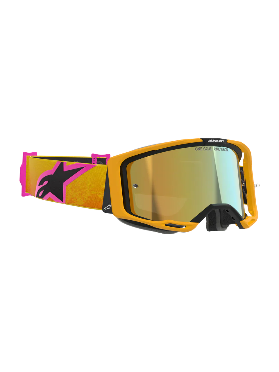2026 Alpinestars Goggles Vision 8 Corp - Orange Yellow Pink Mirror Gold - Image 4
