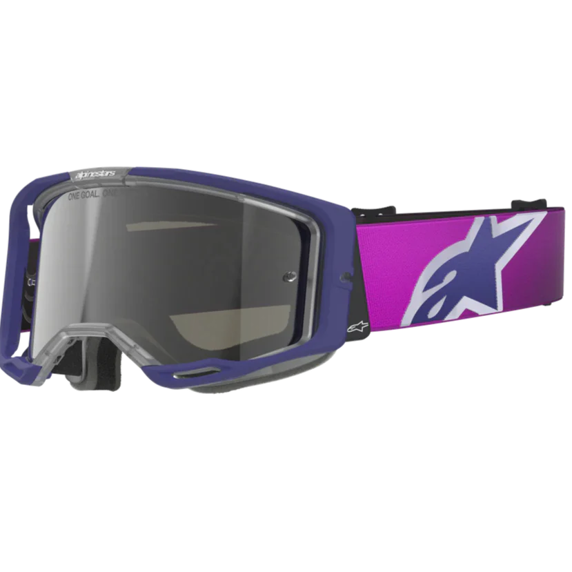 2026 Alpinestars Goggles Vision 8 Corp - Purple Light Gray Mirror Slvr
