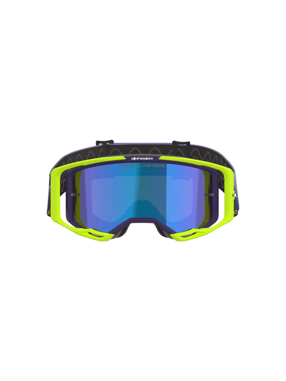 2026 Alpinestars Goggles Vision 8 Corp - Purple Yellow Fluo Mirror Blue - Image 3