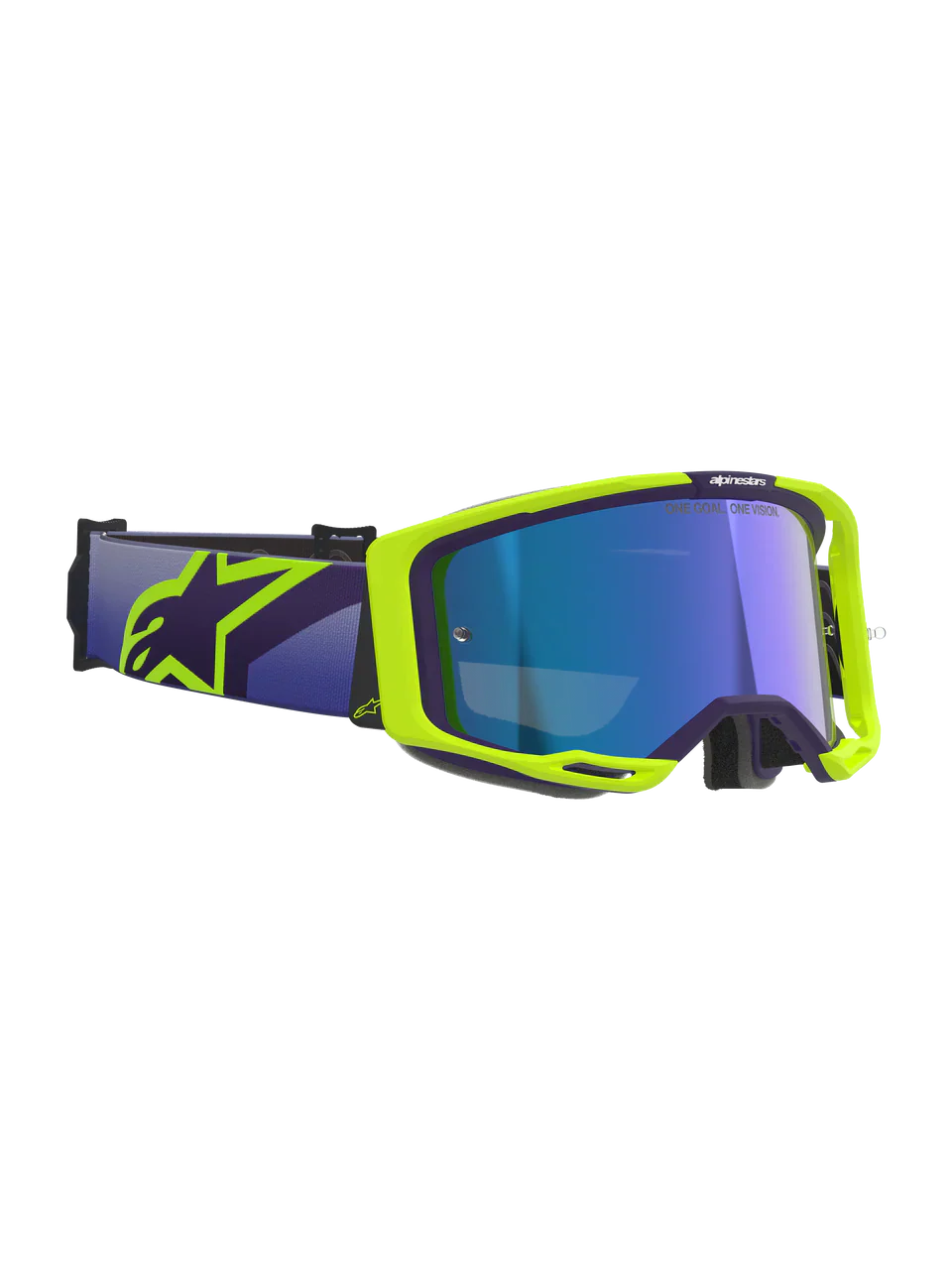 2026 Alpinestars Goggles Vision 8 Corp - Purple Yellow Fluo Mirror Blue - Image 4