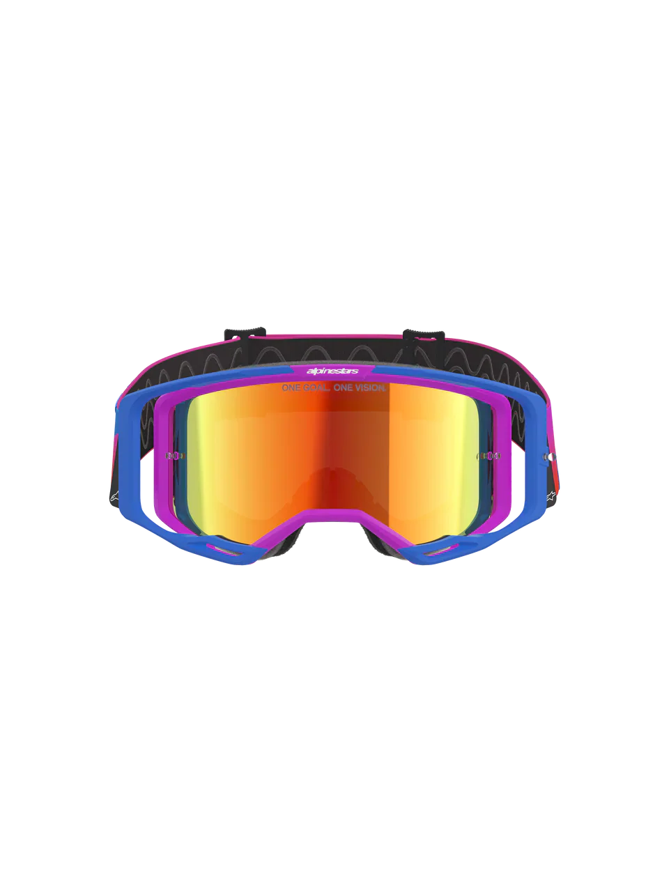 2026 Alpinestars Goggles Vision 8 Corp - Ucla Blue Purple Orng Mirror Red - Image 3