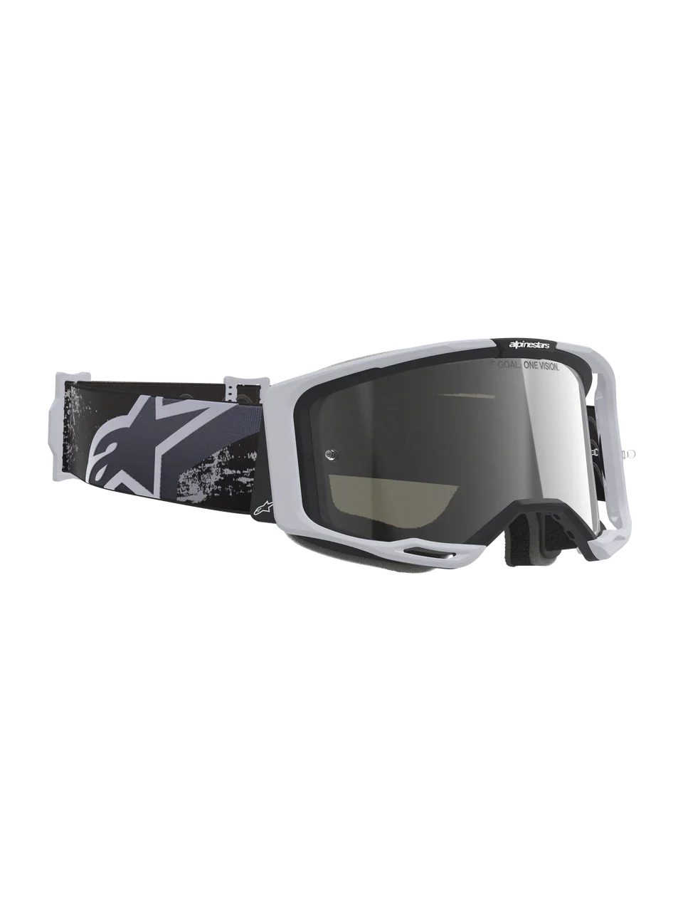 2026 Alpinestars Goggles Vision 8 Lahnd - Iron Camo Mirror Silver - Image 4