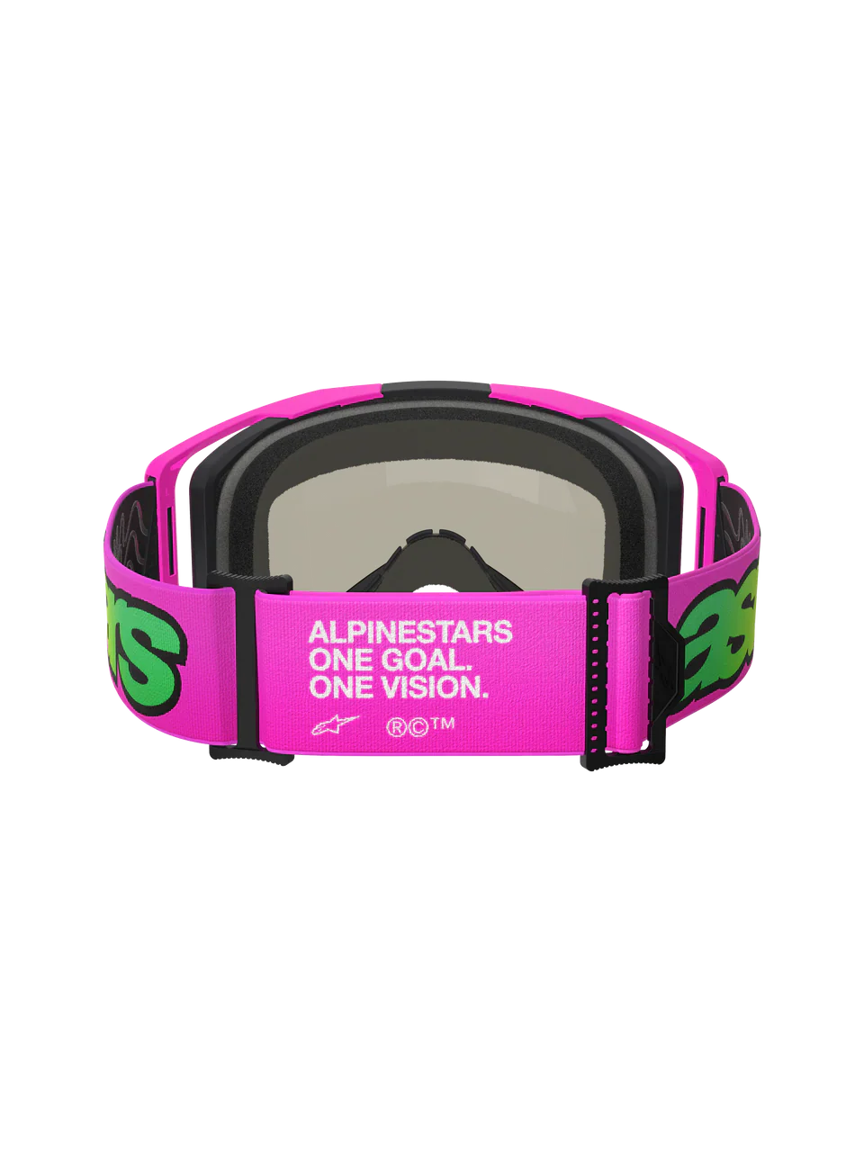 2026 Alpinestars Goggles Vision 8 Vista - Pink Fl Yellow Fl Mirror Blue - Image 2