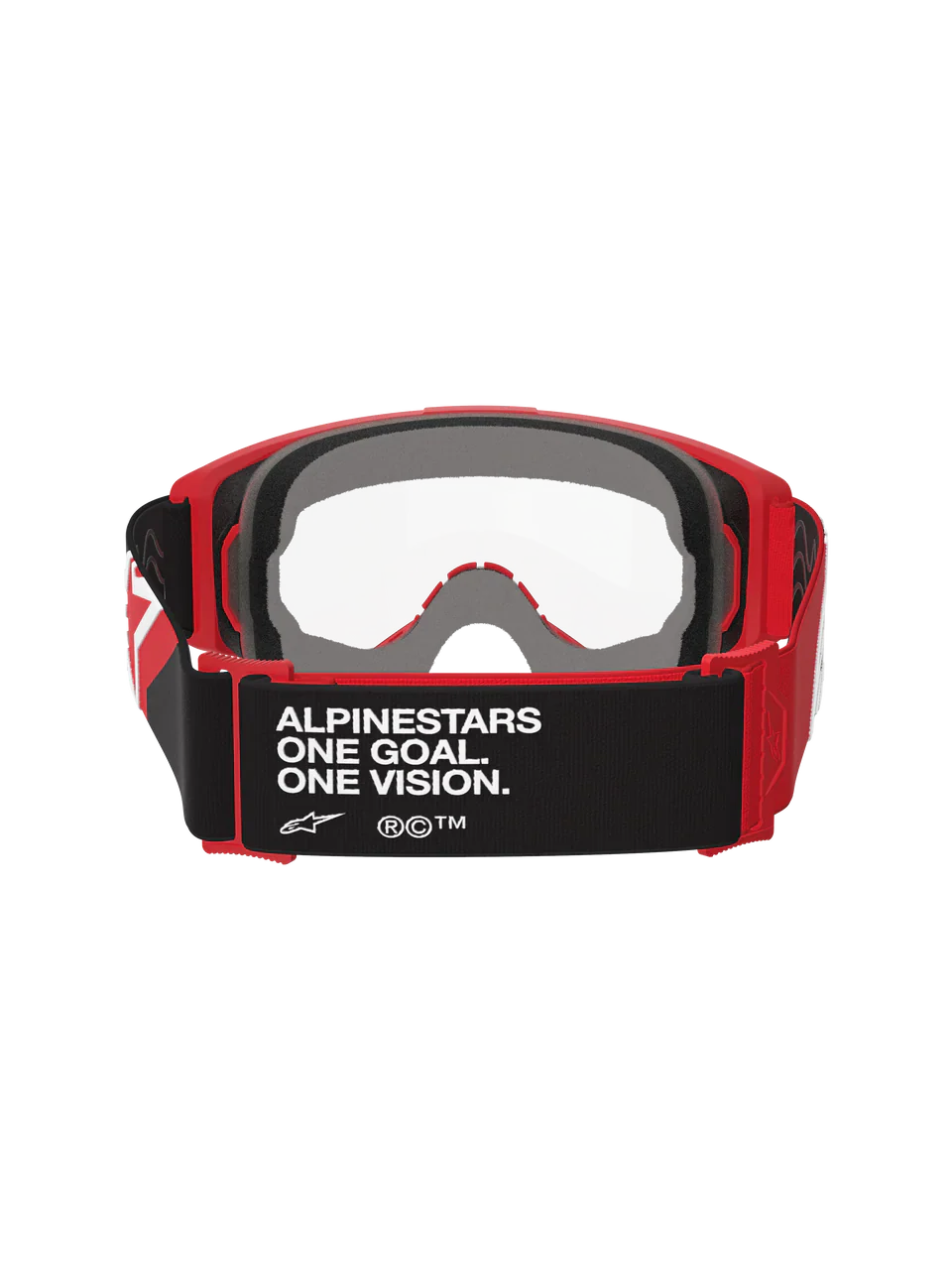 2026 Alpinestars Goggles Vision OTG - Red Black White Clear - Image 2