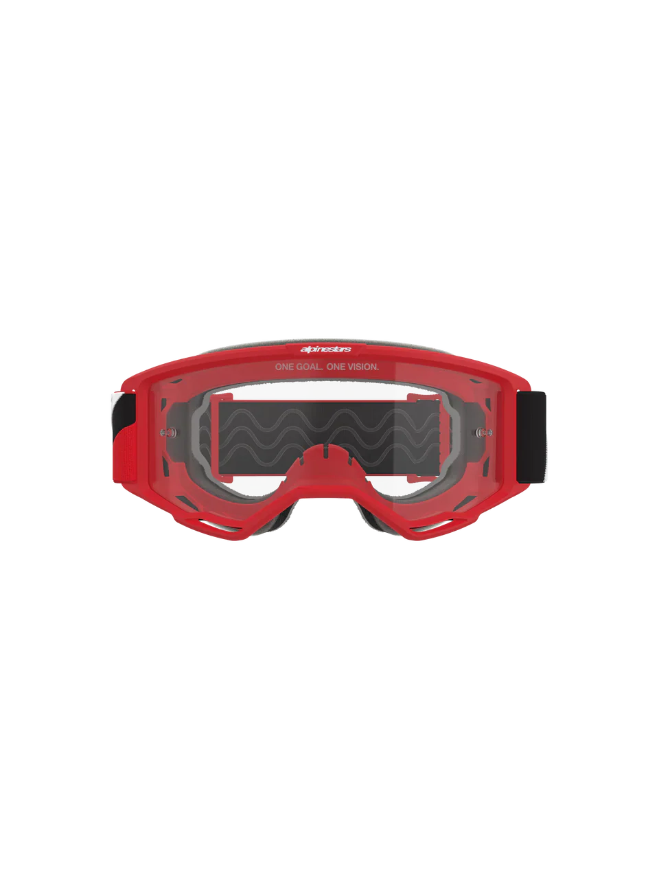 2026 Alpinestars Goggles Vision OTG - Red Black White Clear - Image 3