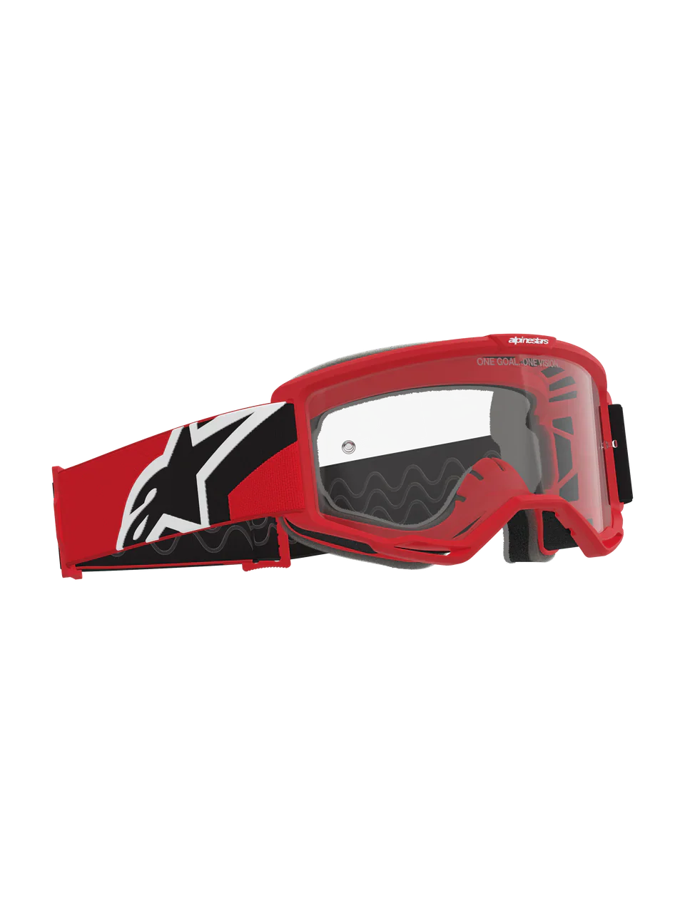 2026 Alpinestars Goggles Vision OTG - Red Black White Clear - Image 4
