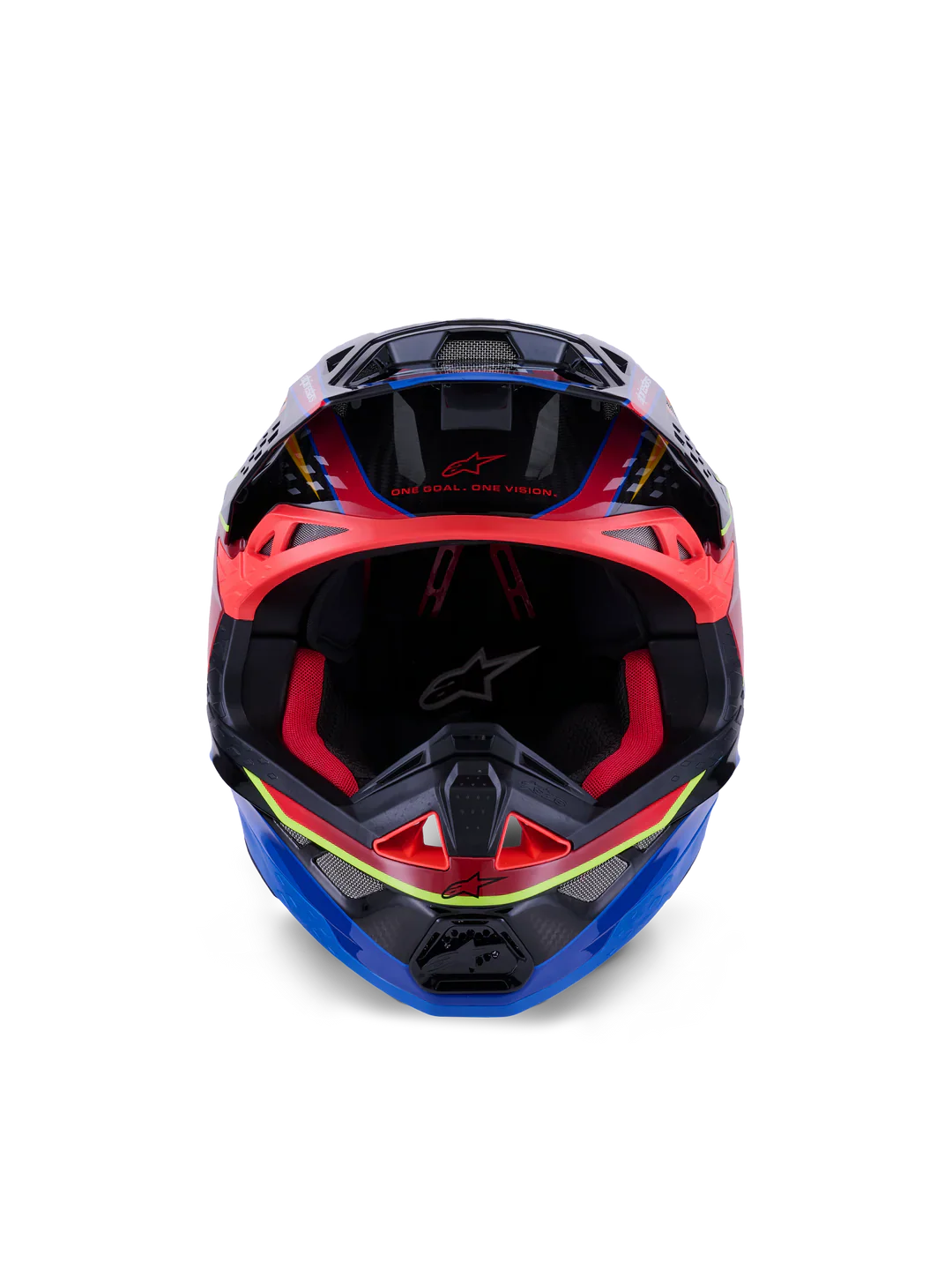 Alpinestars Helmet Supertech SM10 Era Helmet - Blue Red Yellow Fluo Gloss - Image 3