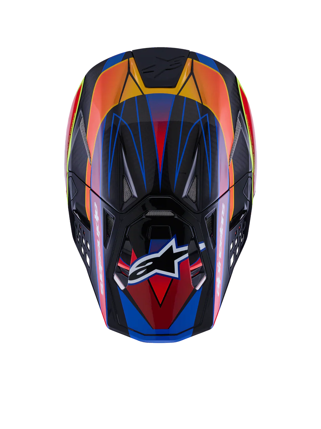 Alpinestars Helmet Supertech SM10 Era Helmet - Blue Red Yellow Fluo Gloss - Image 7