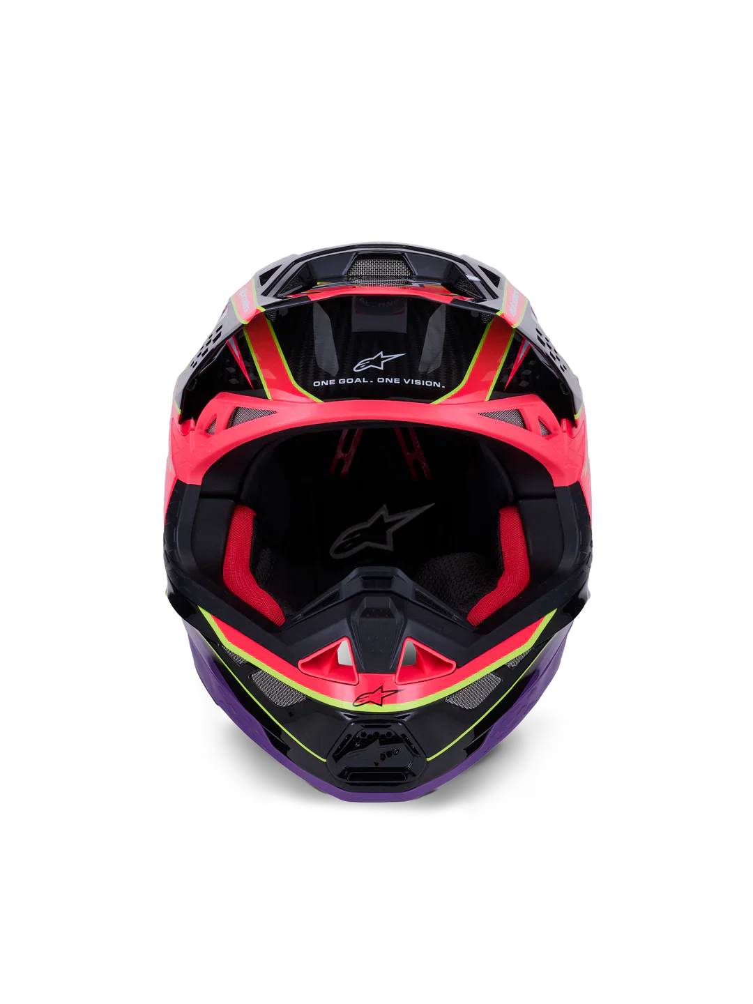 Alpinestars Helmet Supertech SM10 Era Helmet - Pink Violet Yellow Fluo Gloss - Image 4