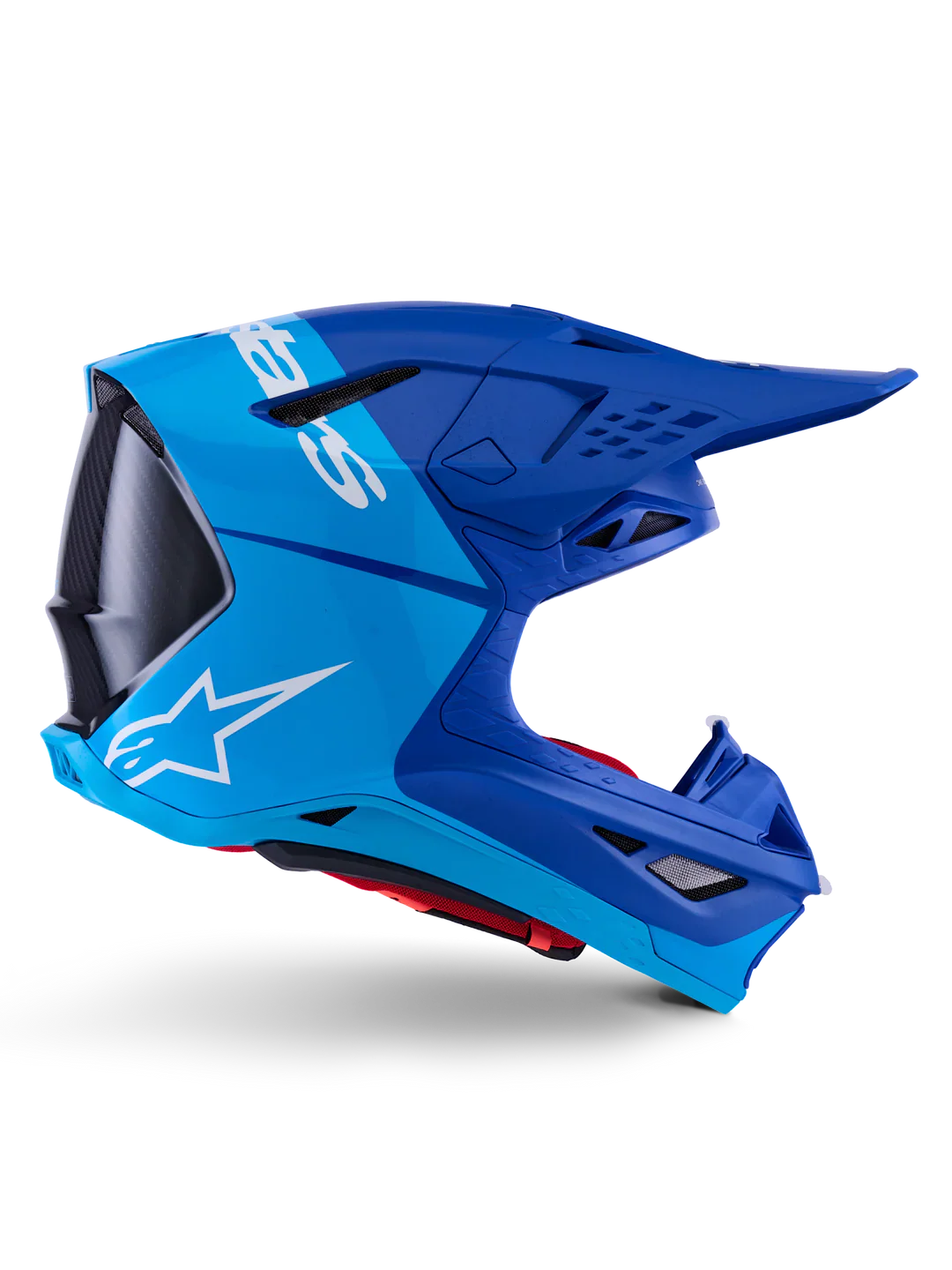 Alpinestars Helmet Supertech SM10 Flood Helmet  - Met Blue Med Blue Blk Carbon - Image 6