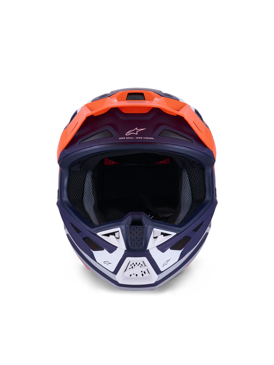 Alpinestars Helmet Supertech S-M7 Core Helmet ECE06  - Orange Blue Matt - Image 4