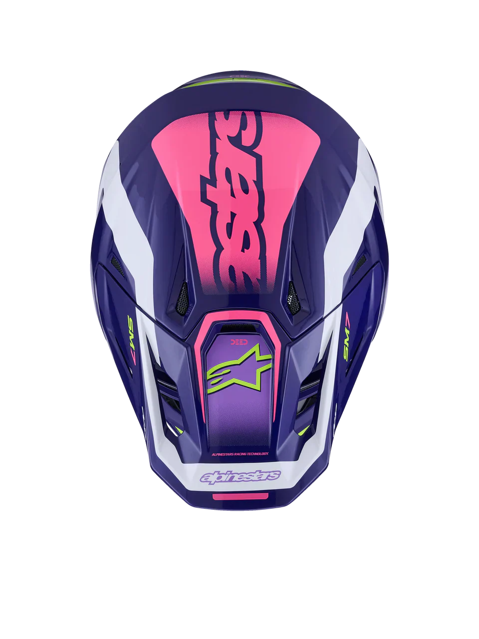 Alpinestars Helmet Supertech S-M7 Deed Helmet - Purple Pink Gloss - Image 2