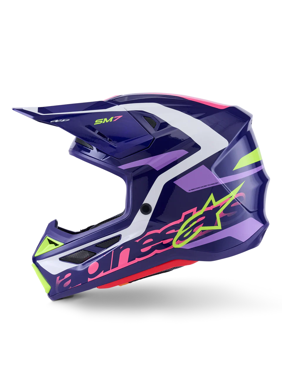 Alpinestars Helmet Supertech S-M7 Deed Helmet - Purple Pink Gloss - Image 5