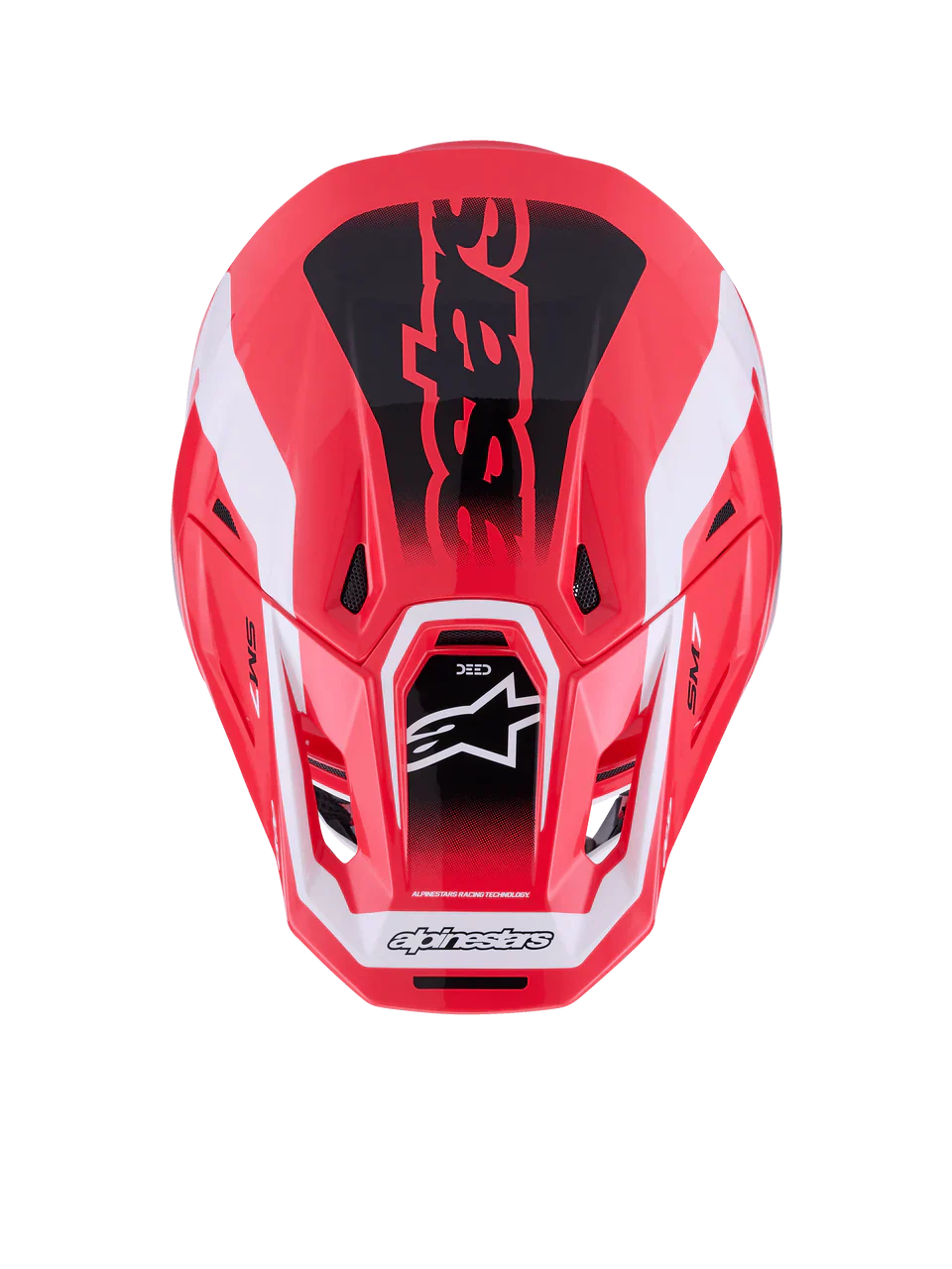 Alpinestars Helmet Supertech S-M7 Deed Helmet - Red Black White Gloss - Image 6