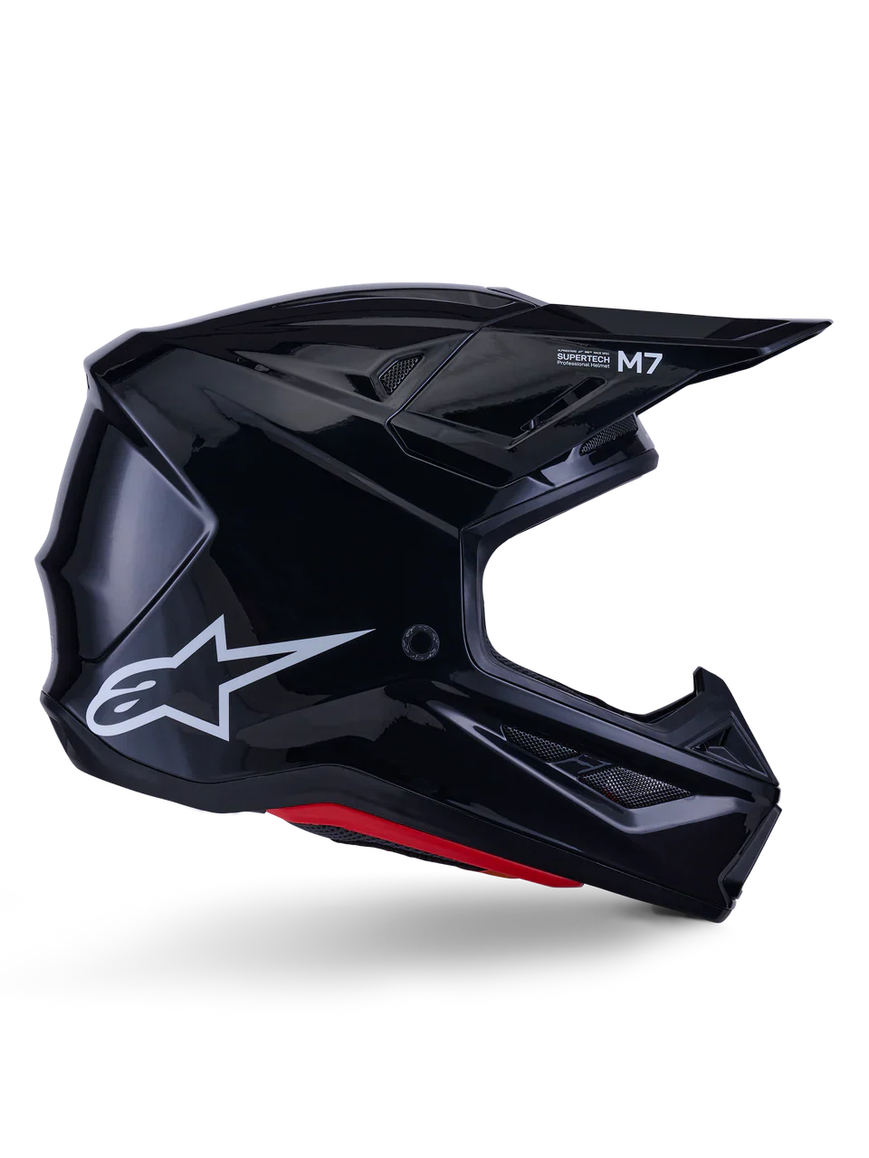 Alpinestars Helmet Supertech S-M7 Solid Helmet - Black Gloss - Image 6