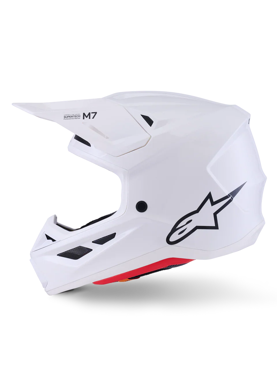 Alpinestars Helmet Supertech S-M7 Solid Helmet - White Gloss - Image 5