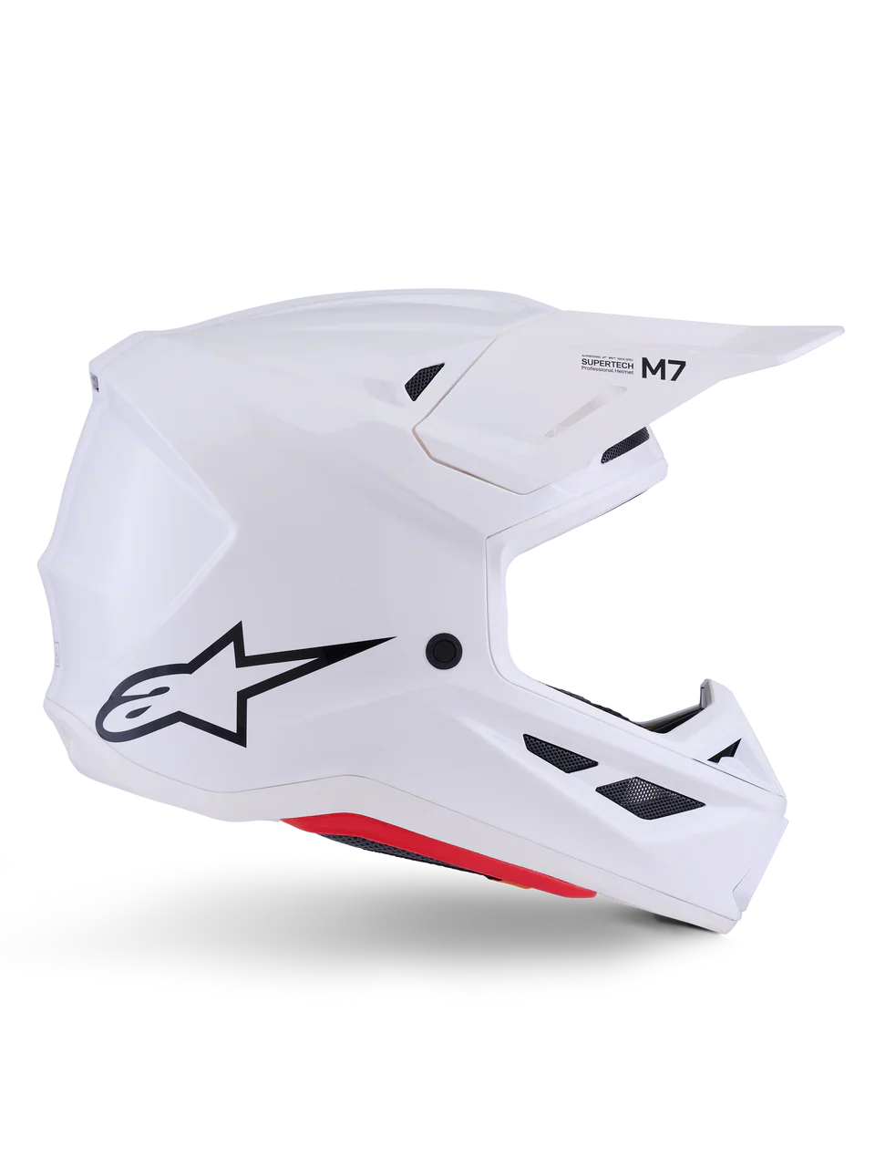 Alpinestars Helmet Supertech S-M7 Solid Helmet - White Gloss - Image 6