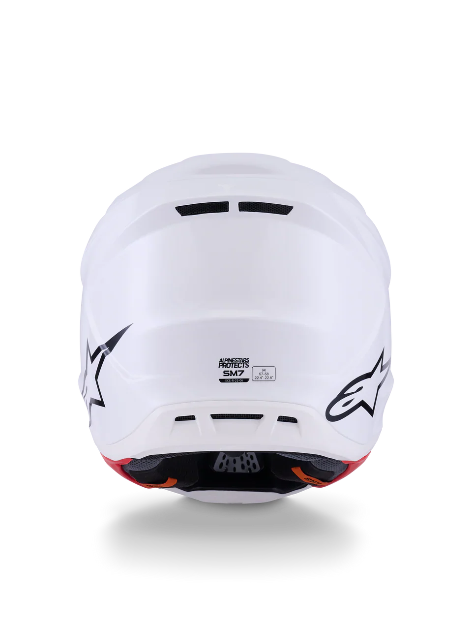 Alpinestars Helmet Supertech S-M7 Solid Helmet - White Gloss - Image 7
