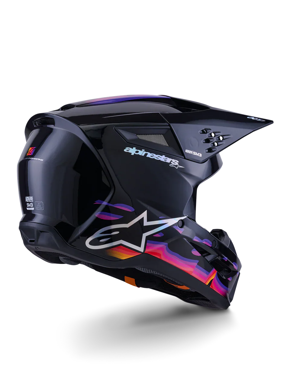 Alpinestars Helmet SM3 Force Helmet Black Gloss - Image 3