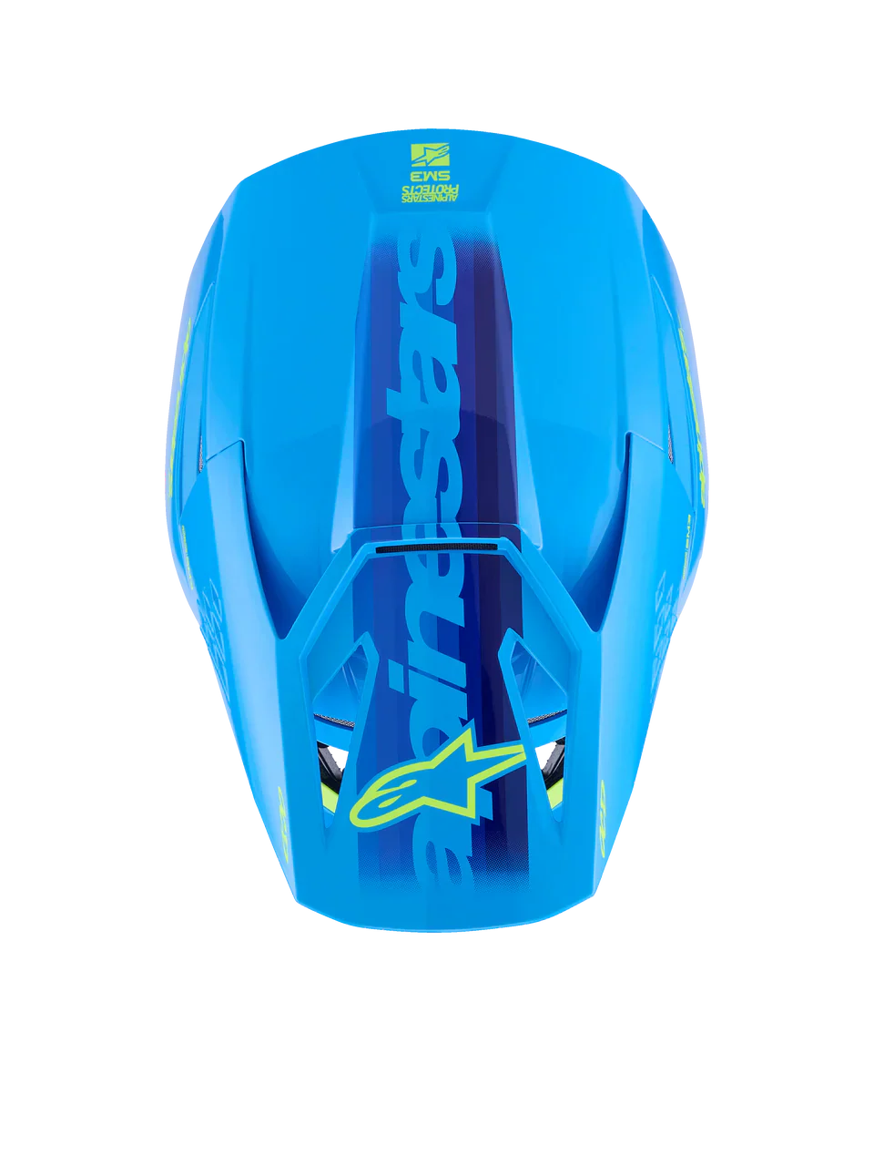 Alpinestars Helmet SM3 Force Helmet Cyan Gloss - Image 2