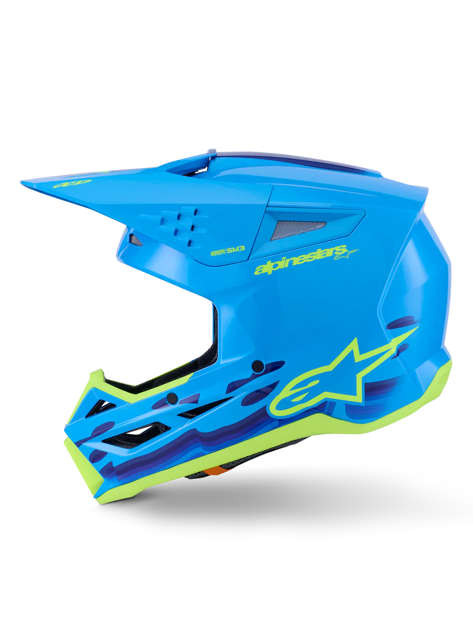 Alpinestars Helmet SM3 Force Helmet Cyan Gloss - Image 5