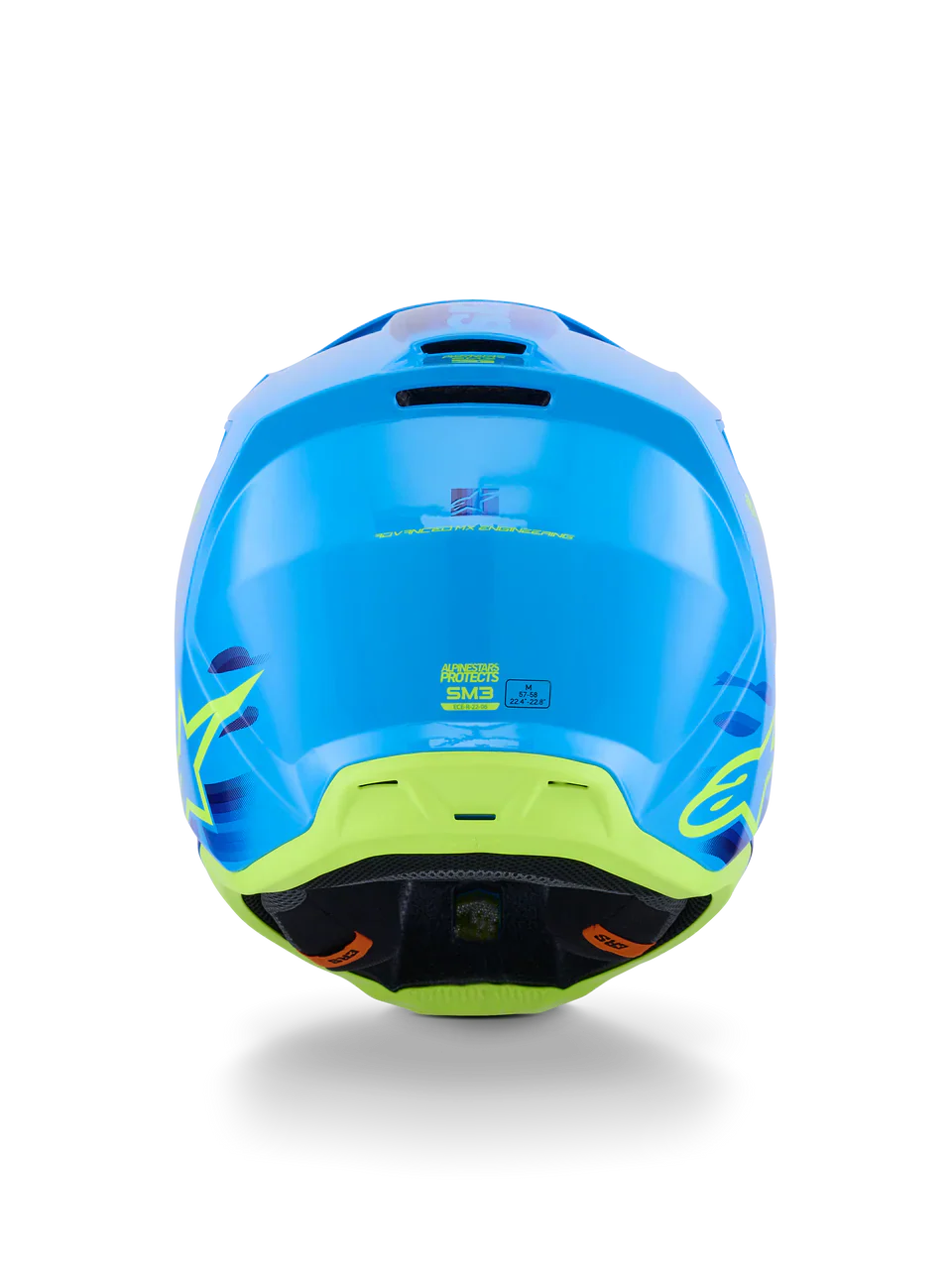 Alpinestars Helmet SM3 Force Helmet Cyan Gloss - Image 7