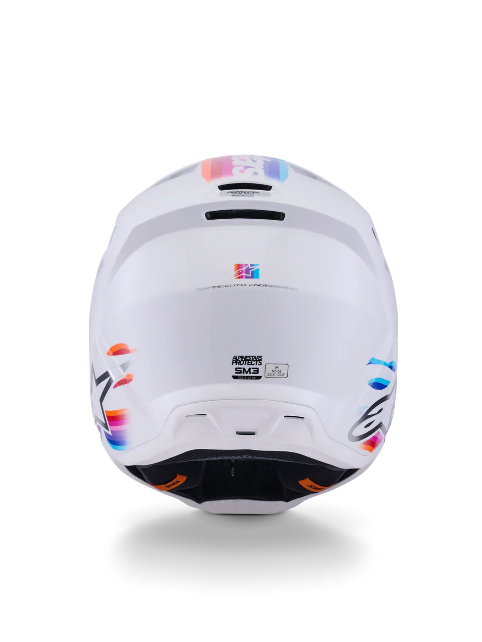 Alpinestars Helmet SM3 Force Helmet White Gloss - Image 7
