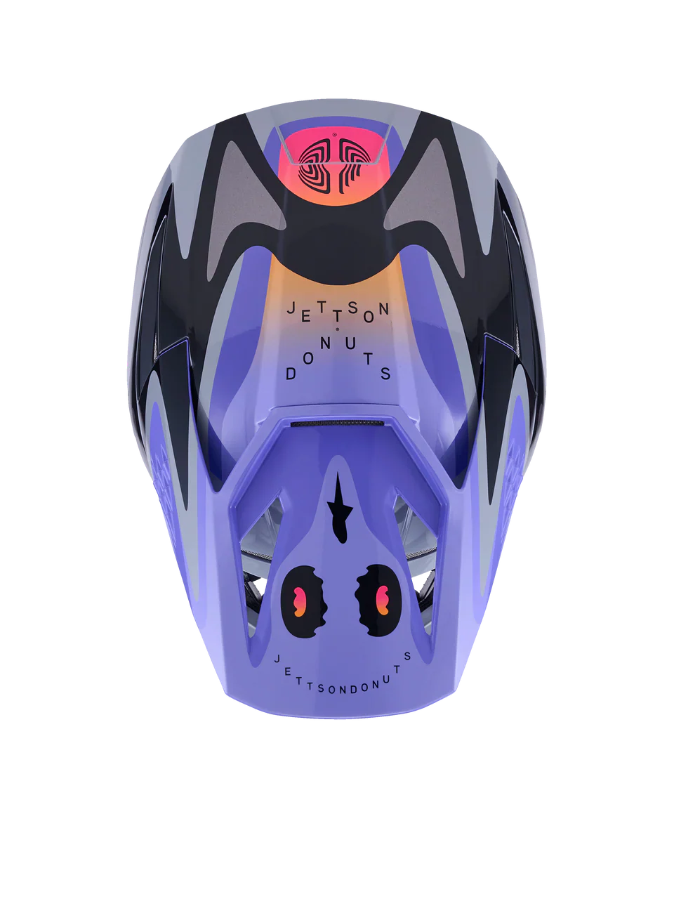 Alpinestars Helmet SM3 Jettson Gray Purple Black Gloss - Image 2