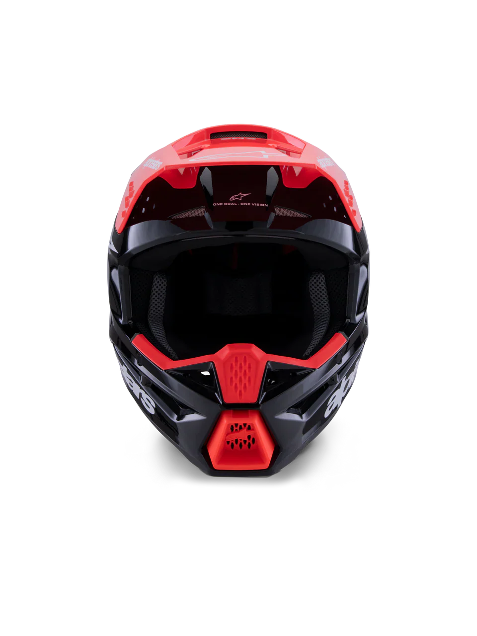 Alpinestars Helmet SM3 Radium Helmet Black Red Fluo White Gloss - Image 2