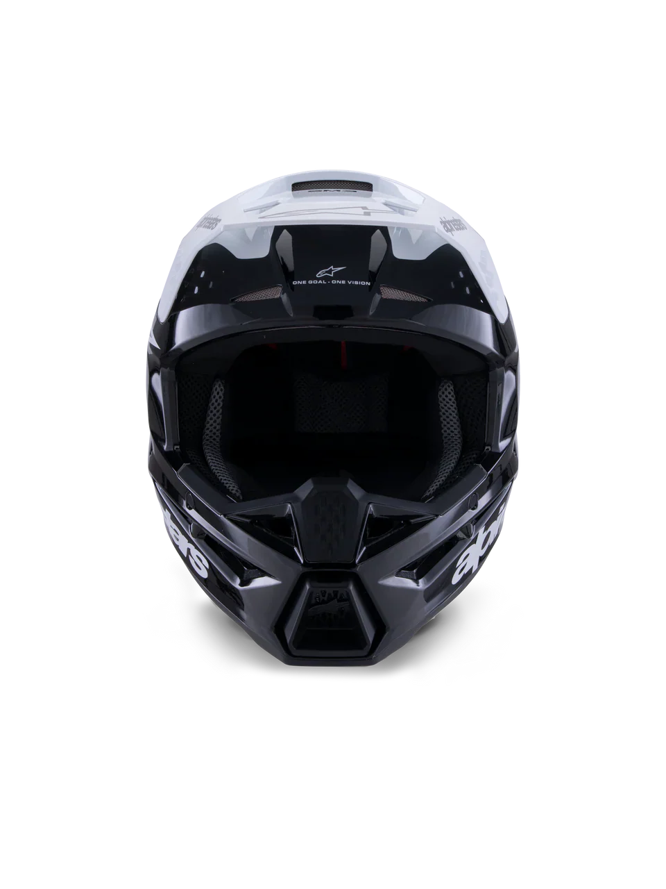 Alpinestars Helmet SM3 Radium Helmet Black White Gray Gloss - Image 2