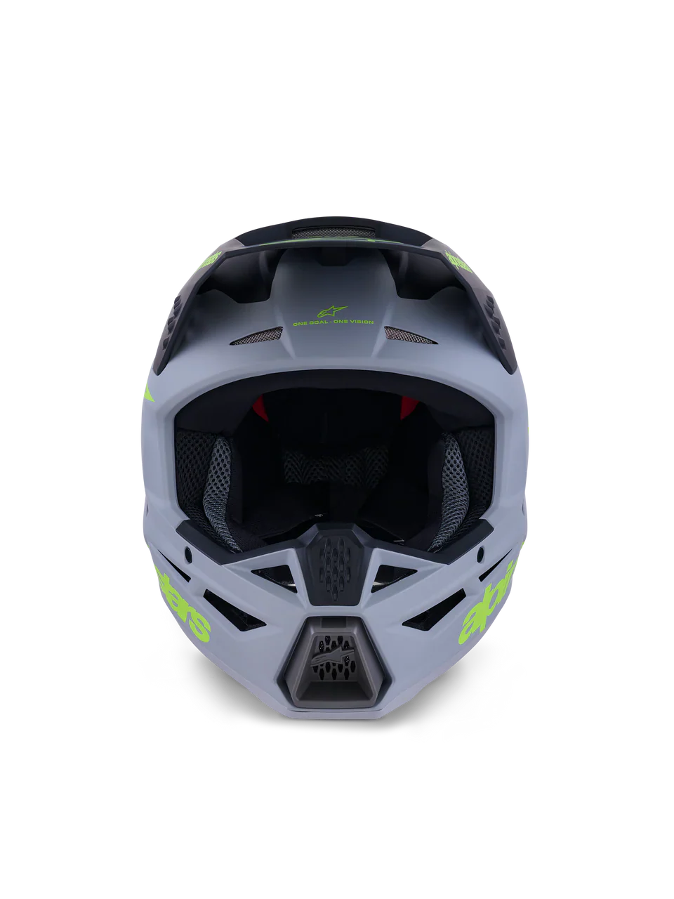 Alpinestars Helmet SM3 Radium Helmet Gray Black Yellow Matt - Image 4
