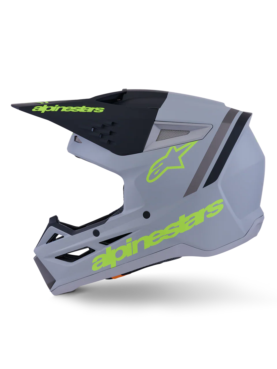 Alpinestars Helmet SM3 Radium Helmet Gray Black Yellow Matt - Image 5