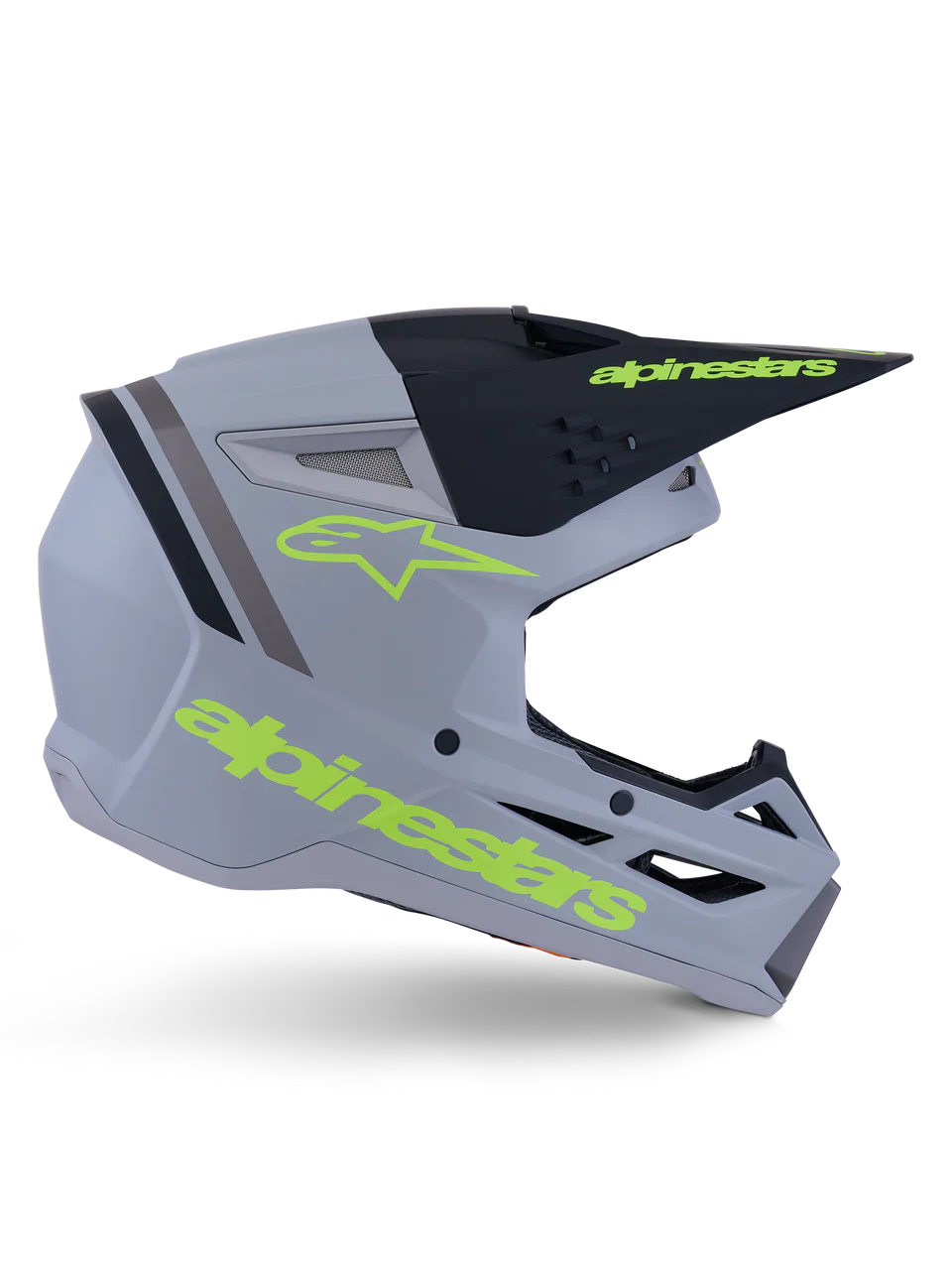 Alpinestars Helmet SM3 Radium Helmet Gray Black Yellow Matt - Image 6